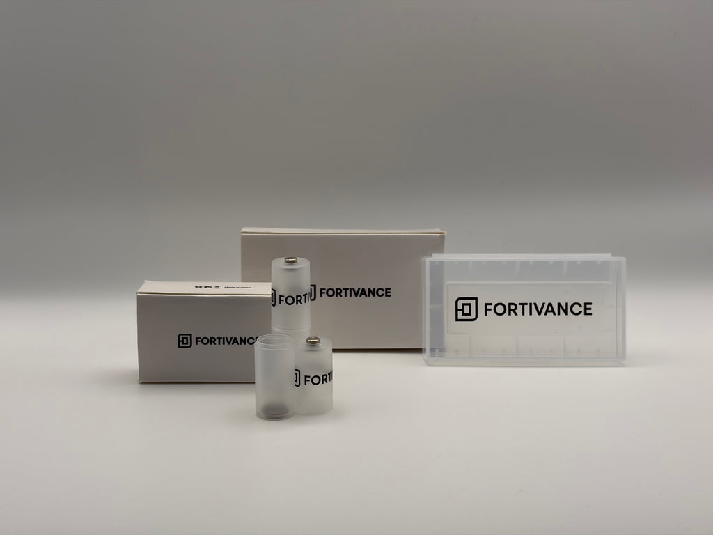 Fortivance AA & AAA Battery Storage Bundle | Organiser Box + AAA to AA Converter Sleeves