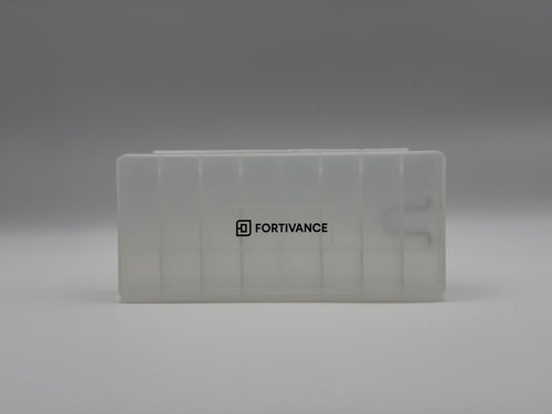 Fortivance AA & AAA Battery Storage Bundle | Organiser Box + AAA to AA Converter Sleeves